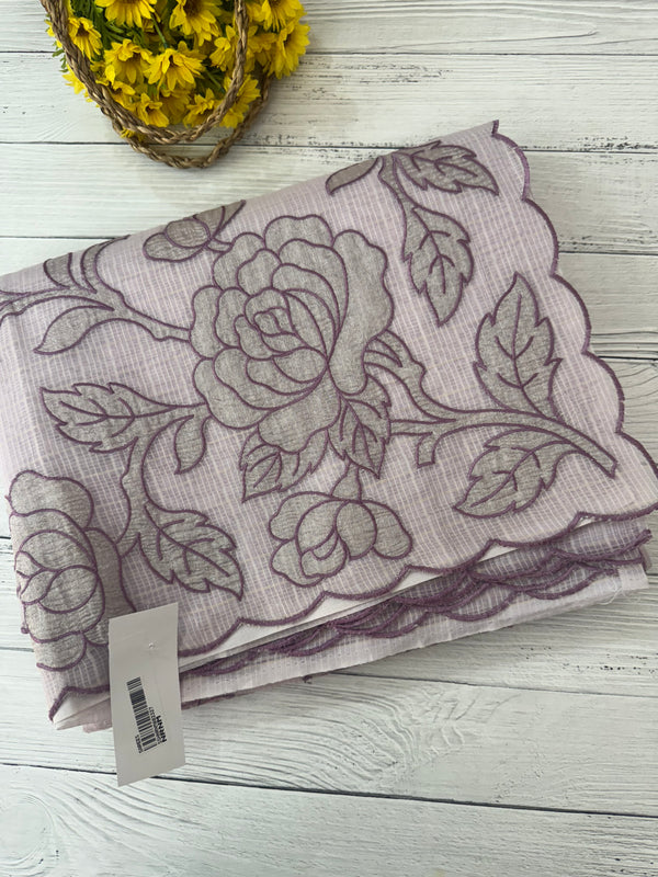 NetKota Applique work saree  MS6798- DuskyMauve