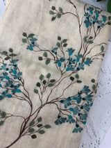 Tissue linen saree with handpainting and kanta work blouse MS14462 (7)