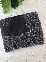 NetKota Applique work saree  MSH110- Black