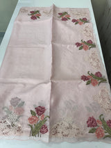 Kota silk saree with cutwork & embroidery borders  MKS15239 - PaselOnionPink