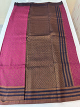 Soft chiffon Georgette saree - SMGRSR Magenta to DarkBlue