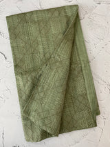 Blended tussar silk saree with embroidery- MSB8543- DuskyGreen