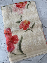 Phulkari NetKota Embroidery and digital printed saree - MS6001