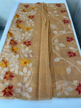 Jamdani silk Cotton Saree with thread work  MSJ787