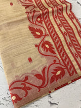 Jamdani silk Cotton Saree with thread weaving MSJ788