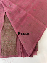 Semi banarasi Khaddi Georgette saree - SYANRTC OnionPink