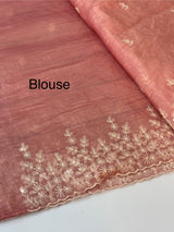 Crush Organza embroidery saree MS9740