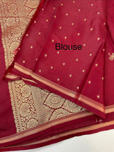 Soft Gachi silk saree with zari weaving MGH76 Maroon