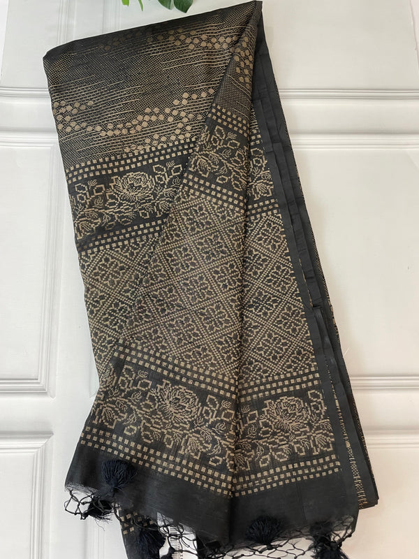 Brocade semi silk saree MSSF149