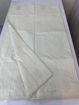 Mul chanderi applique work saree  MSH931 - Offwhite to Aquablue