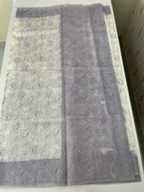 Ombre Kota Supernet saree with cross  embroidery MS1445