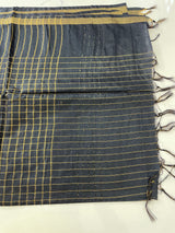 Bhagalpuri Semi tussar saree MS896 - DarkBlue