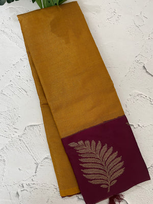 Tissue soft silk saree with Zari work  MST376