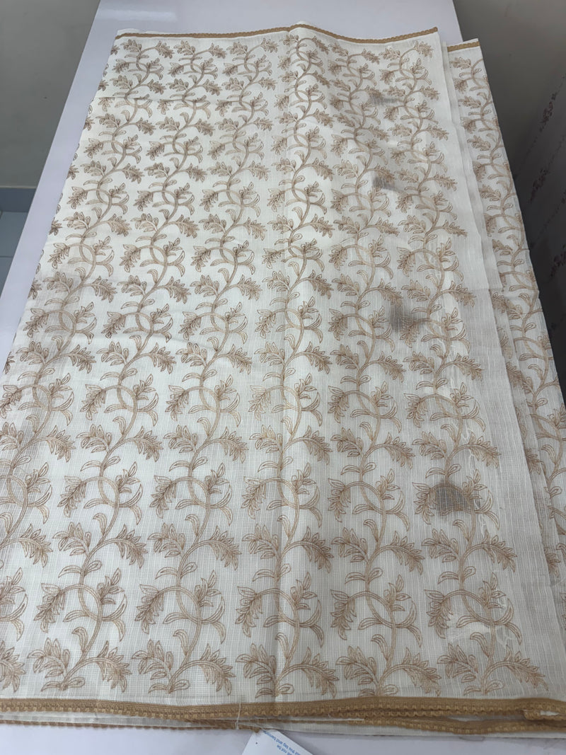 Kota cotton embriodery saree MS1490