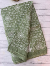 Soft kota checks saree with embroidery SVPIIY- DuskyOrange