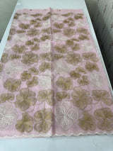 Jute linen saree with zari & thread work MSH204