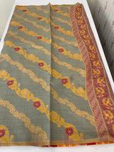 Jamdani silk Cotton Saree with thread work  MSJ790