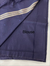 Crepe chiffon saree MSH216 DarkBlue