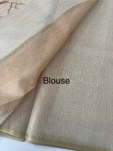 Tissue Silk embriodery saree MS49889