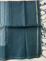 Multi color Semi soft silk saree with borders MSS590