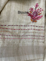 Handworked Blended tussar silk saree MS90543 (12)