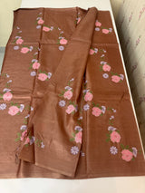 Pure desi tussar silk saree with embroidery- MTSS659 (15)