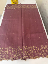 Blended matka tussar silk saree with embroidery - MS90654/3