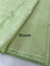 NetKota thread work saree MS22100- PistaGreen