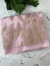 Soft organza saree with tissue appliqué work - MSH916 PastelPink
