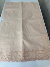 Mul chanderi saree with applique borders MSH111 PastelPeach