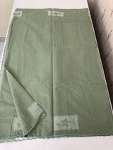 Mul chanderi organza applique work saree  MSH172