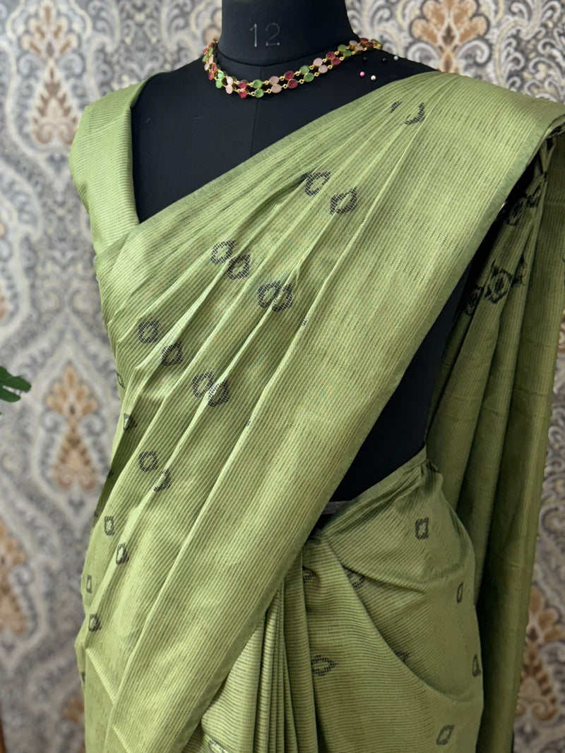 Semi tussar saree MS871