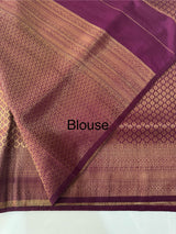 Banarasi soft silk saree MKSS1552 Wine