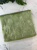 Glass tissue organza saree with embroidery MSF121 DustyGreen(3)