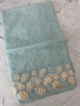 Soft Organza saree with thread work and tissue applique borders - MCW605 LightBlue