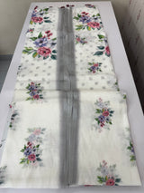 Digital printed semi Linen Saree MLS615