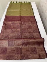 Brocade soft silk saree with blouse MSB789