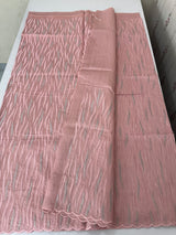 Semi tussar saree with thread work MTS490 PeachPink