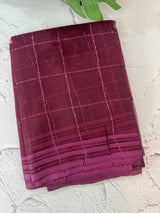 Soft organza saree with thread checks and sequence work MOS867 (12)