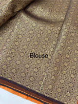 Semi Kanchi pattu saree with broacde blouse MBS7845