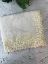 Soft Organza saree with embroidery borders - MSH5777 Offwhite