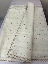 Silky kota applique work saree MSK15039