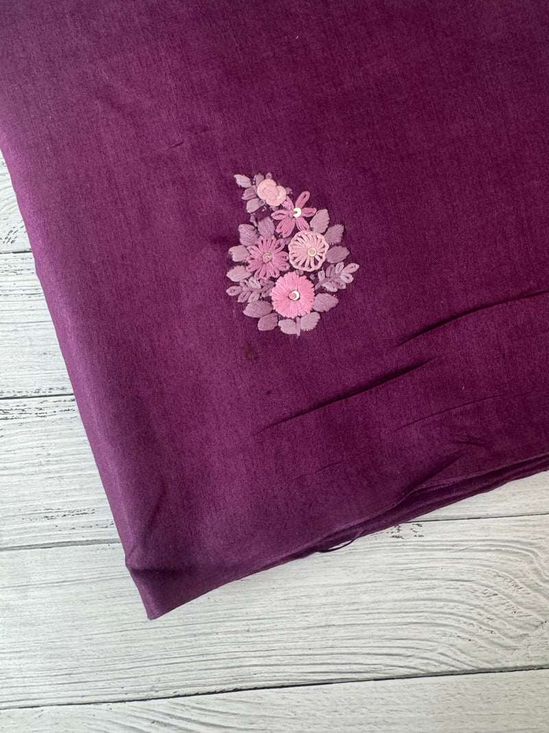 Semi tussar saree with Handwork MS44500