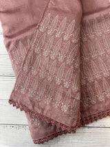 Art silk saree with embroidery SVTS26 DuskyMauve