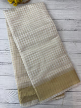 Semi organza saree with checks MOS8544