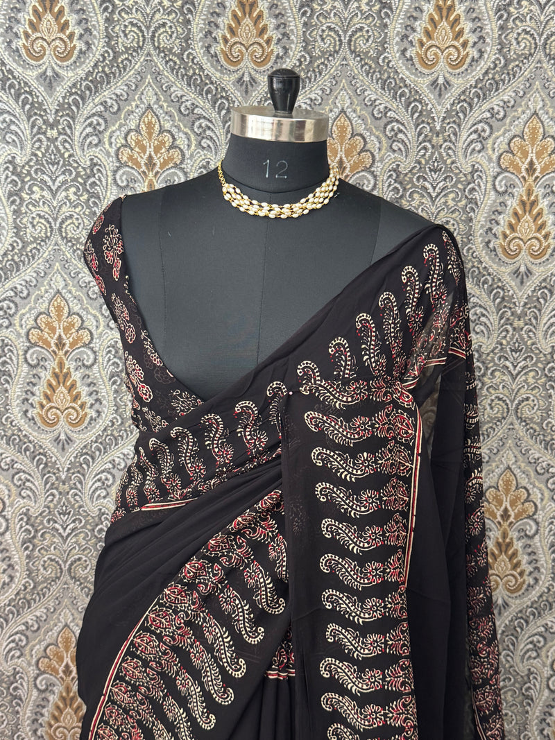 Pure Georgette saree MGS76