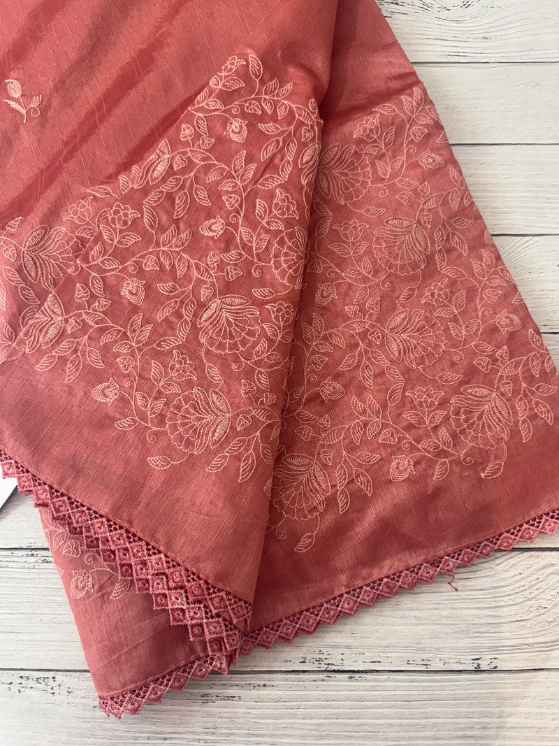 Art silk saree with embroidery SVTS17