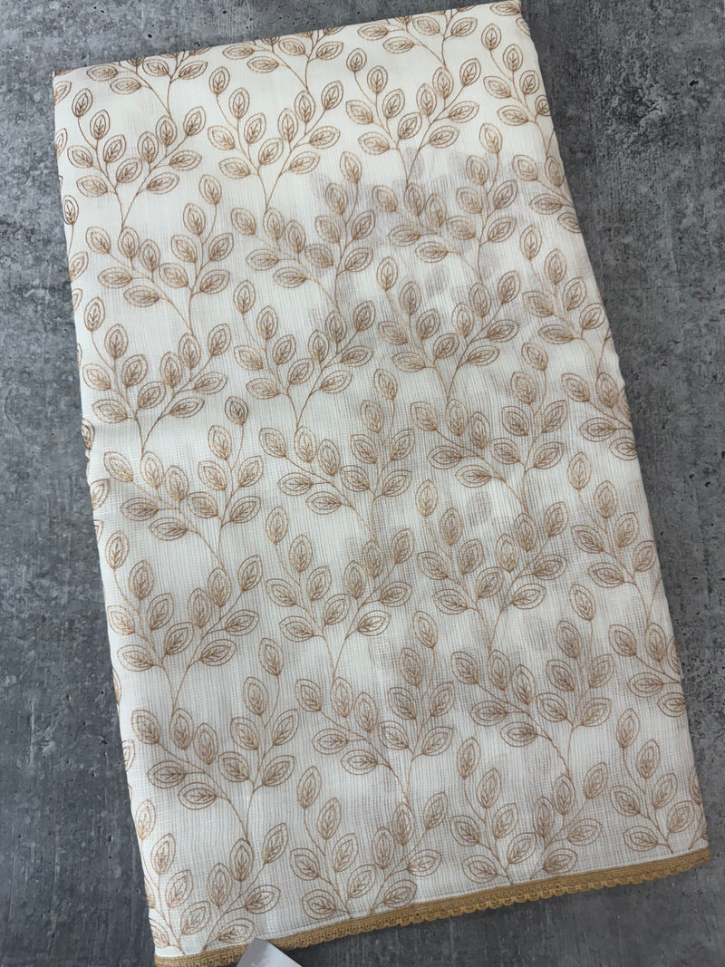 Kota cotton embriodery saree MS1490