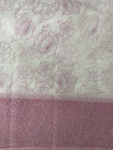 Ombre Kota Supernet saree with cross  embroidery MS1445