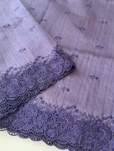 Blended tussar saree with cutwork - MSHK130